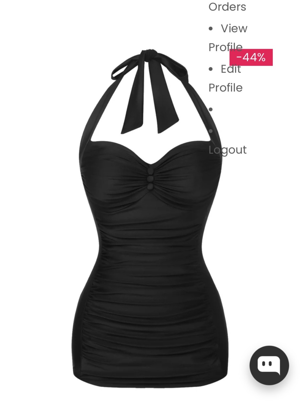 Stage Red Gathered Halter Swimsuit